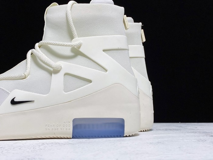nike air fear of god 1 sail black - ar4237-100