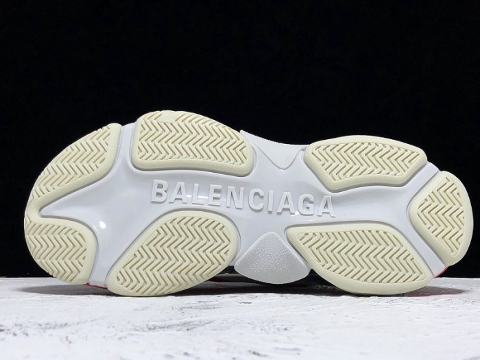 balen triple s trainers clear sole grey glow white 541624 w09oh 1009