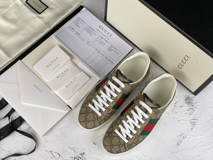 gu ace embroidered low-top sneaker