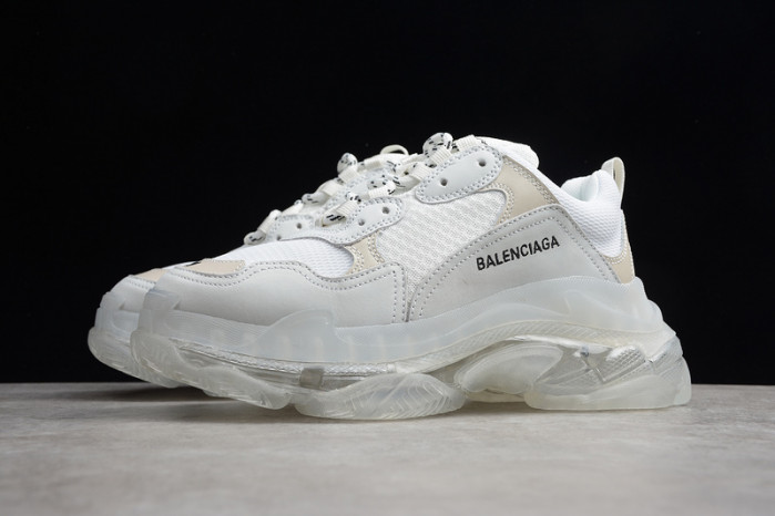 balen triple s clear sole white 541624 w09e1 9000