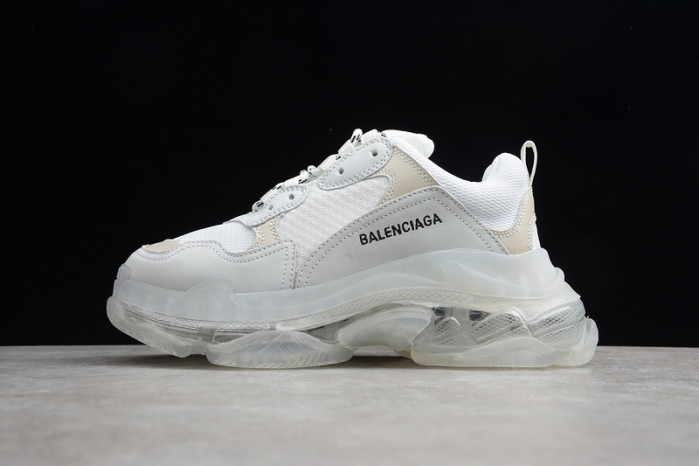 balen triple s clear sole white 541624 w09e1 9000