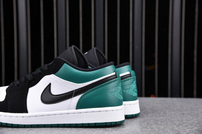 air jordan 1 low white black mystic green 553558-113