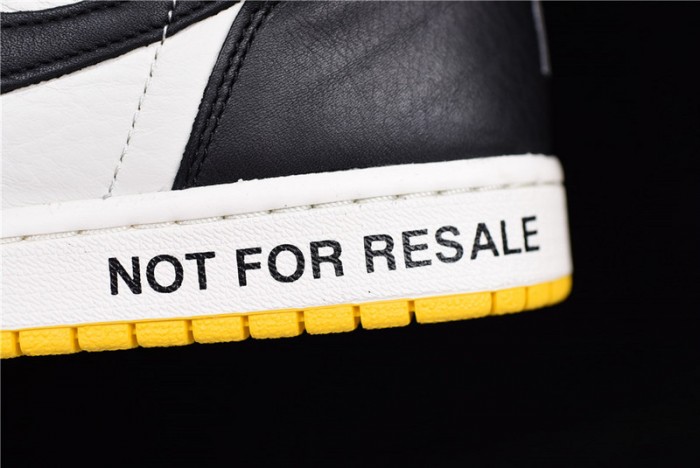 air jordan 1 retro high "not for resale" varsity maize 861428-107