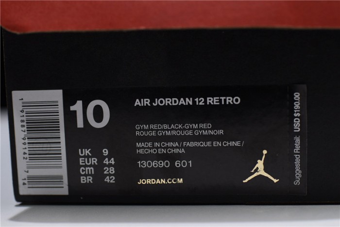 air jordan 12 gym red/gym red-black 130690-601