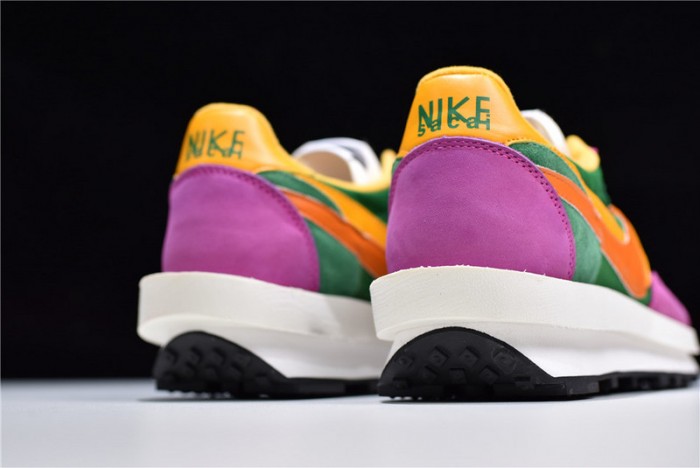 sacai nike ldv waffle green pink yellow bv0073-301