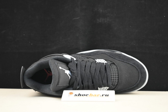 jordan 4 retro "black canvas" dh7138-006