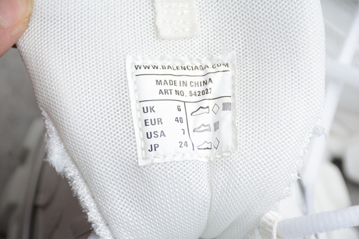 balen track sneaker all white