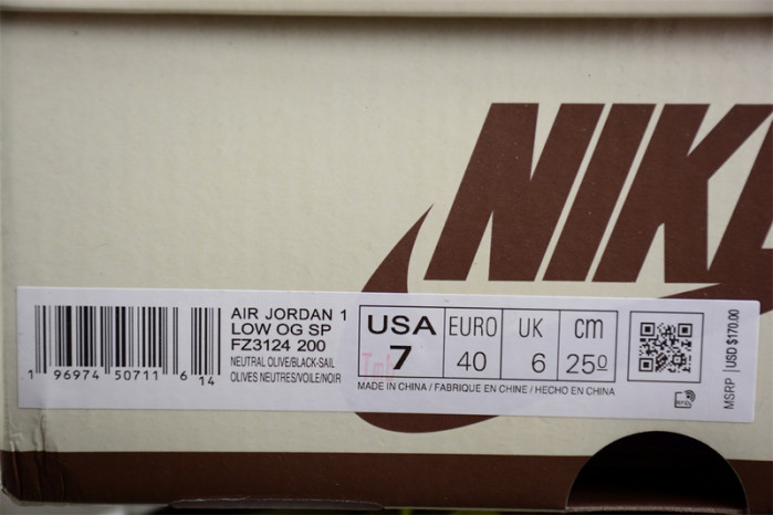 jordan 1 retro low golf travis scott neutral olive
