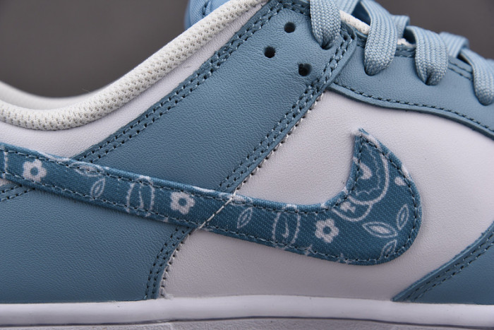 nike dunk low essential paisley pack worn blue