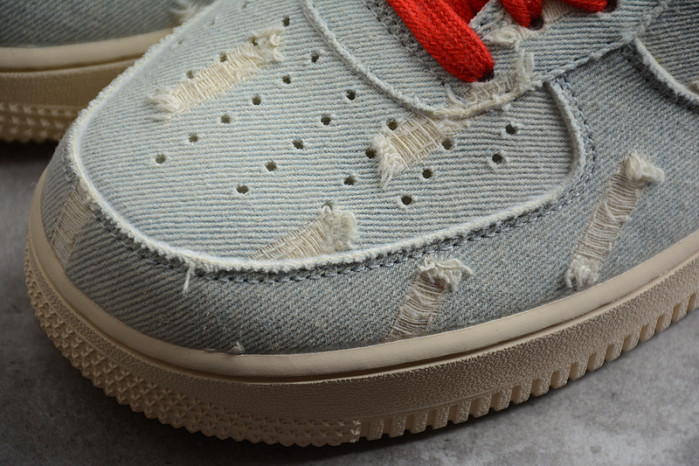 L*v*s x nike air force 1 07 low denim university red vi6396-158