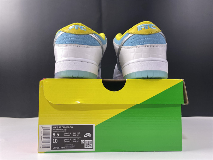 how the ftc x nike sb dunk low looks on-feet dh7687-400