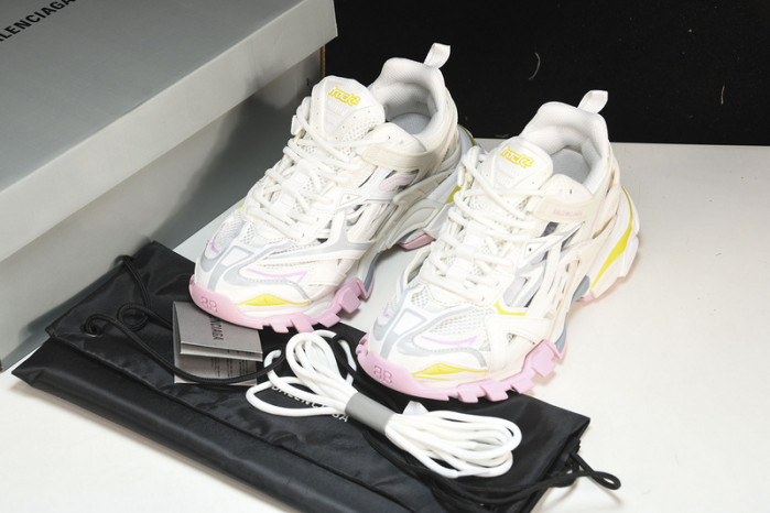 balen track sneaker white yellow
