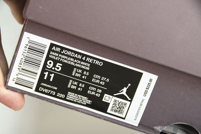 jordan 4 retro a ma maniére violet ore - dv6773-220