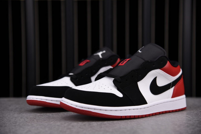 air jordan 1 low black toe 553558-116
