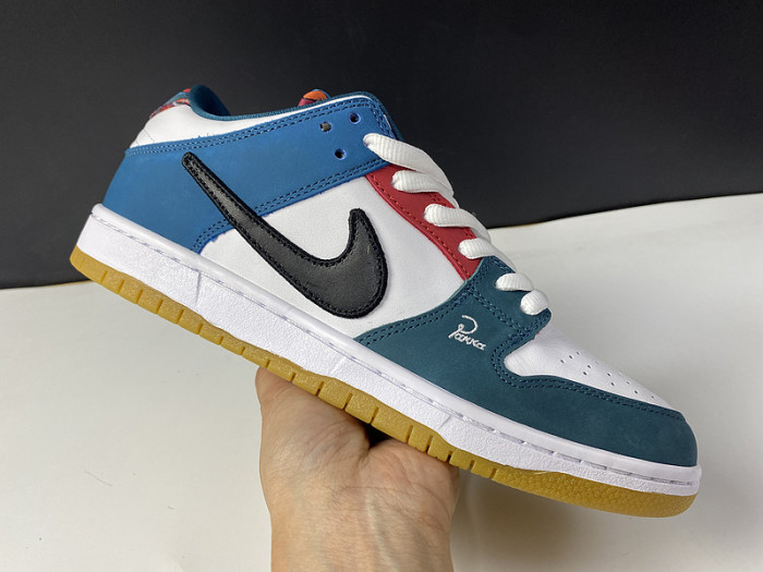 parra nike sb dunk low 2021 dh7695-100