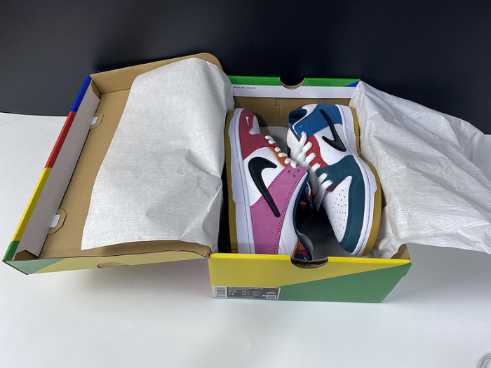parra nike sb dunk low 2021 dh7695-100