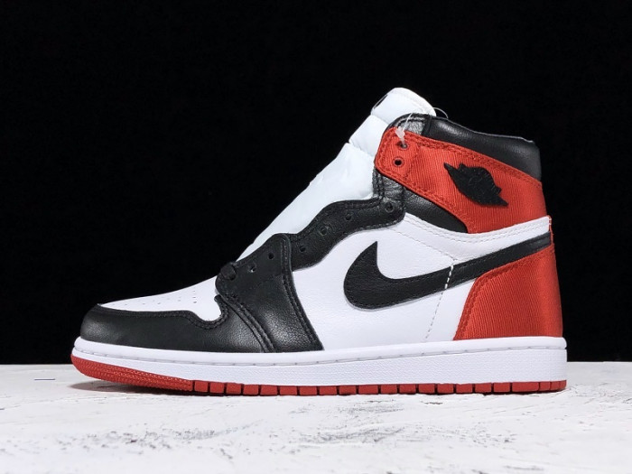 air jordan 1 retro high satin black toe cd0461-016