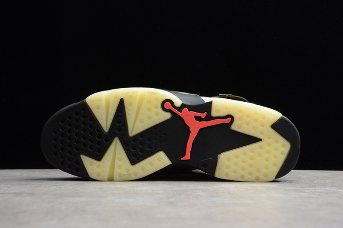 air jordan 6 travis scott medium olive cn1084-200