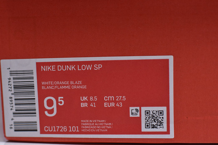 nike dunk low sp syracuse (2020) cu1726-101