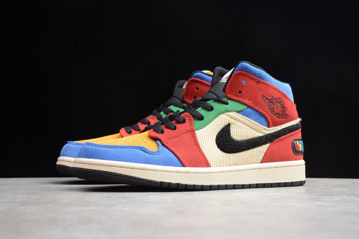 air jordan 1 mid se fearless blue the great cu2805-100