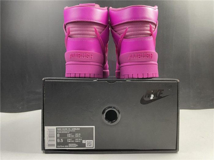 nike dunk high ambush active fuchsia cu7544-600