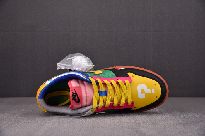 nike dunk low "what the S*per mario"