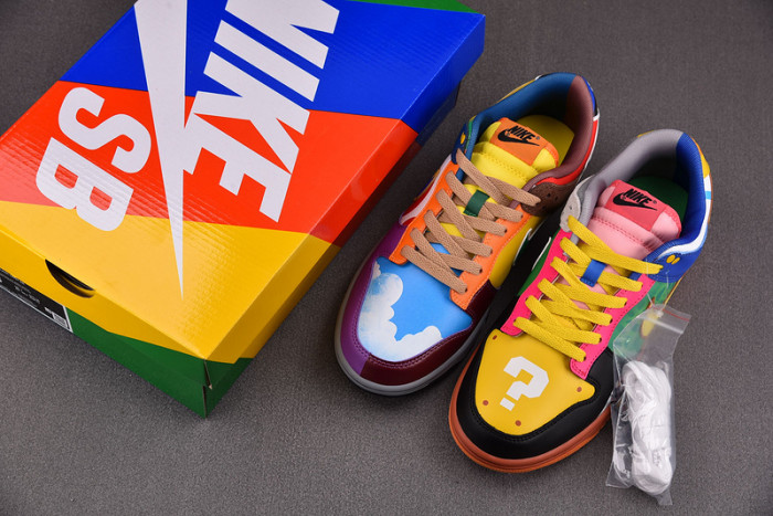 nike dunk low "what the S*per mario"
