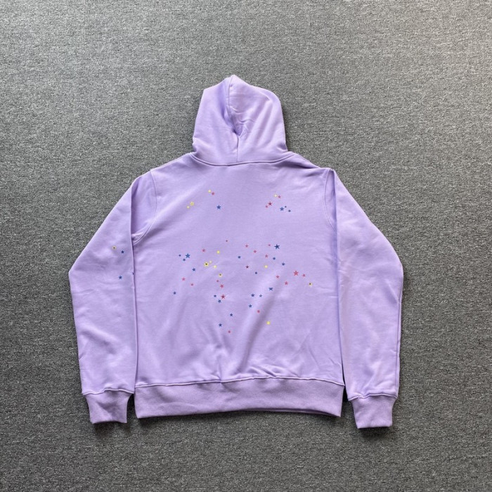 sp5der acai hoodie purple