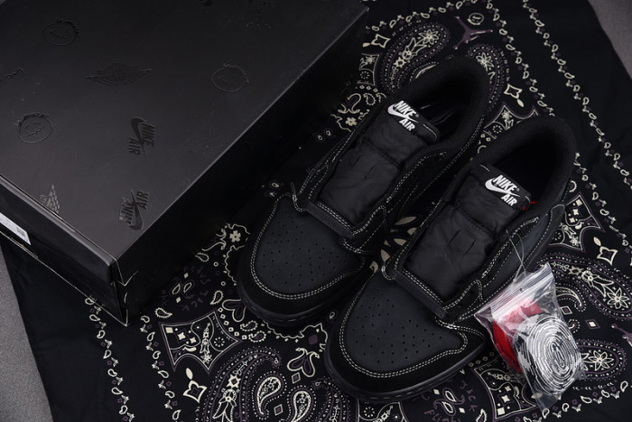 travis scott x air jordan 1 low black phantom dm7866-001