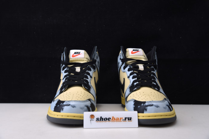 nike dunk high 1985 black acid wash - dd9404-700