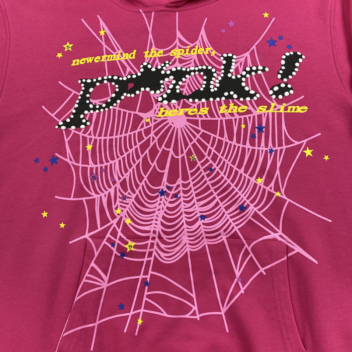 sp5der p*nk hoodie pink
