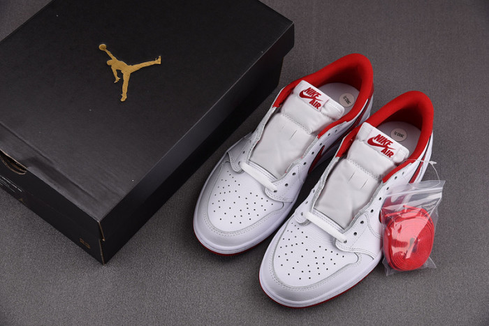 air jordan 1 retro low“white varsity red”