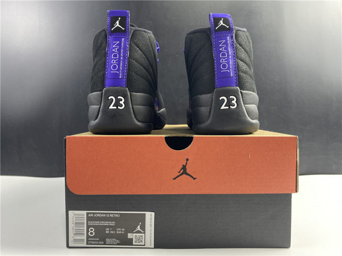 air jordan 12 retro black dark concord ct8013-005