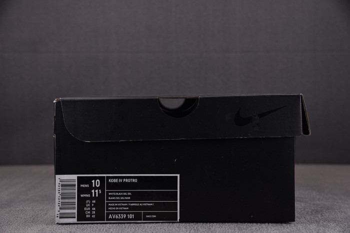 nike nike kobe 4 protro white black del sol av6339-101