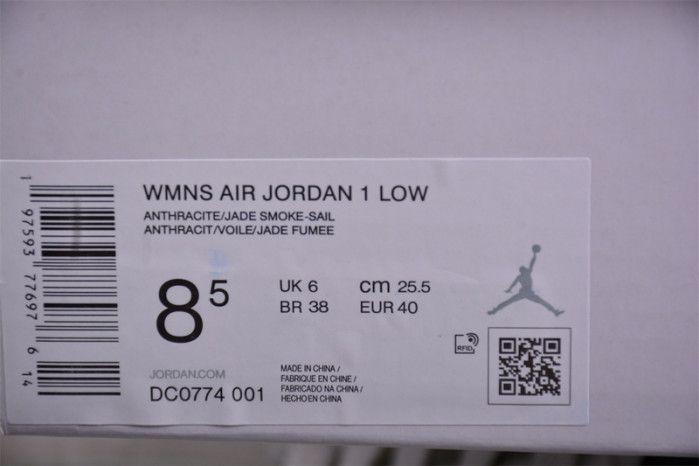 air jordan 1 low jade smoke dc0774-001