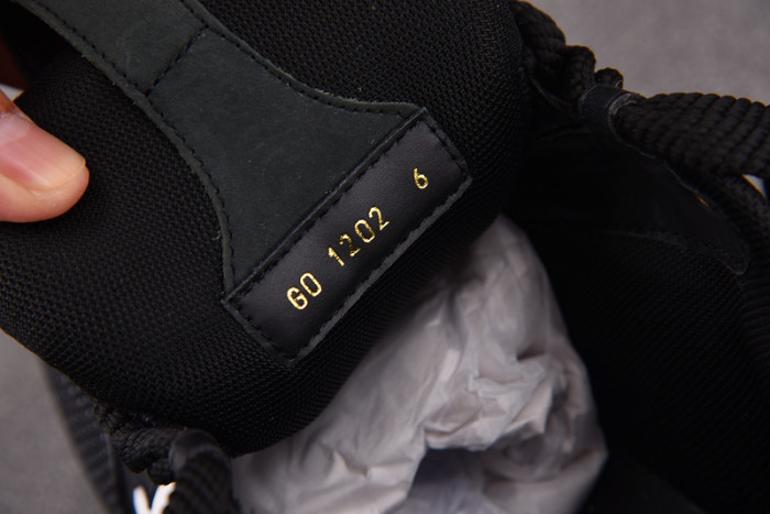 l&v skate sneaker black white
