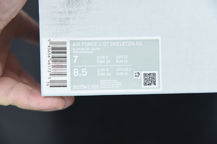 air force 1 low black skeleton halloween (2019)