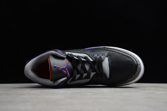 air jordan 3 retro black court purple ct8532-050