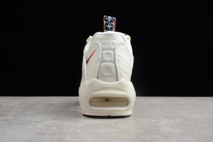 nike air max 95 tt "pull tab" white/ gym blue - gym red aj1844-101