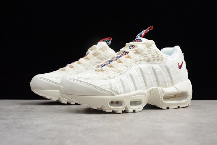 nike air max 95 tt "pull tab" white/ gym blue - gym red aj1844-101
