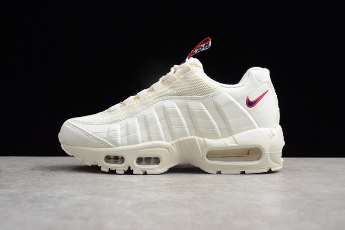 nike air max 95 tt "pull tab" white/ gym blue - gym red aj1844-101