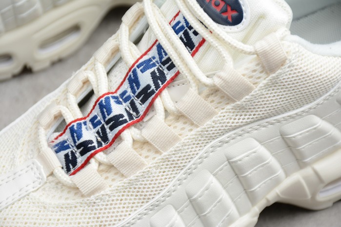nike air max 95 tt "pull tab" white/ gym blue - gym red aj1844-101