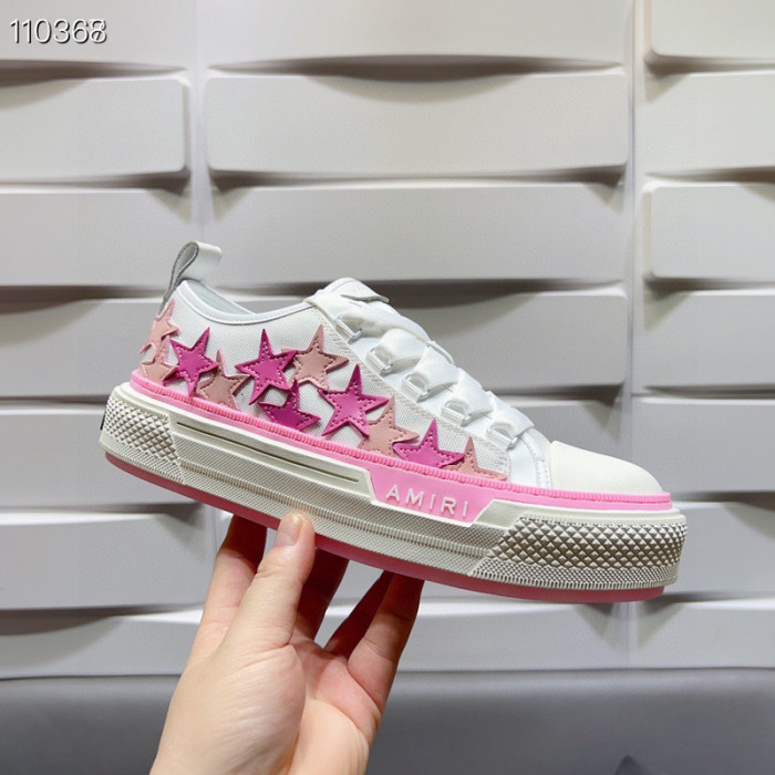 amiri pink stars court sneakers