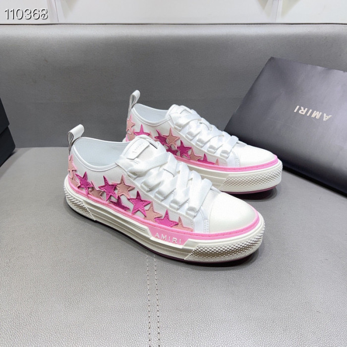 amiri pink stars court sneakers