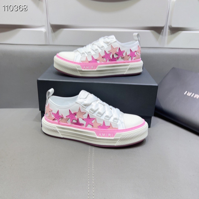 amiri pink stars court sneakers
