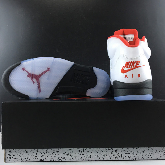 air jordan 5 retro fire red silver tongue (2020) da1911-102