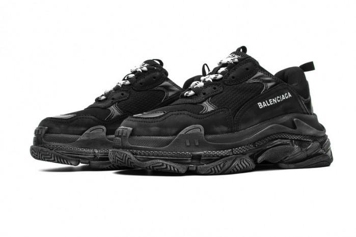balen triple s clear sole black 541624 w09o1 1000