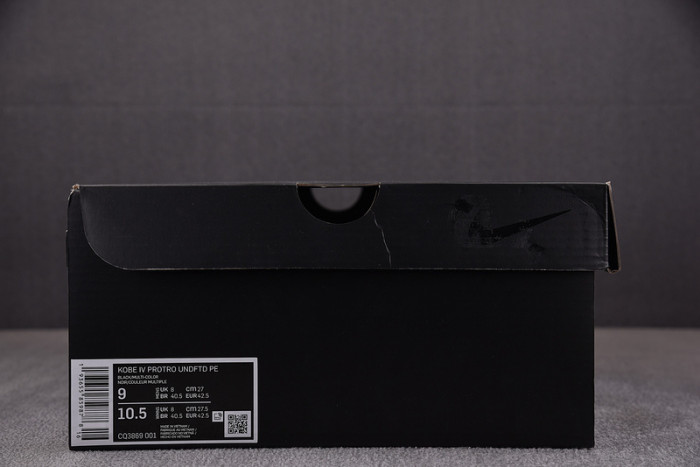 nike kobe 4 protro undefeated black mamba