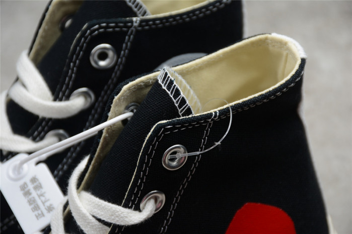converse chuck taylor all-star 70 hi comme des garcons play black