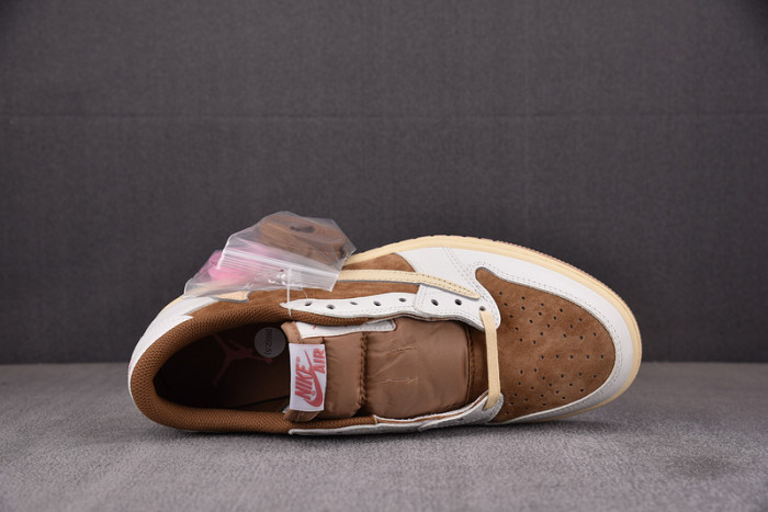 travis scott x air jordan 1 low og sail shy pink dm7866-106